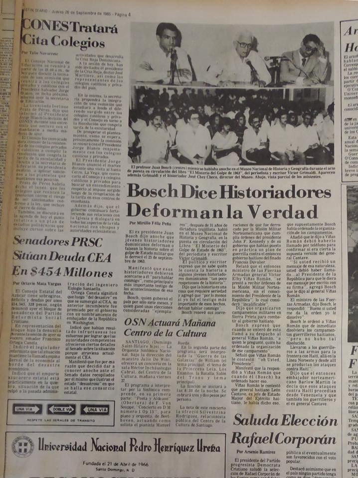 El Papel de los Estados Unidos ?? En el Golpe de Estado contra Bosch